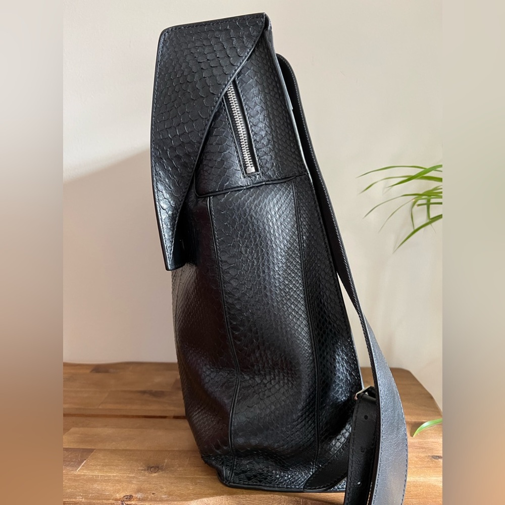 Balenciaga Phileas Python Backpack - image 4